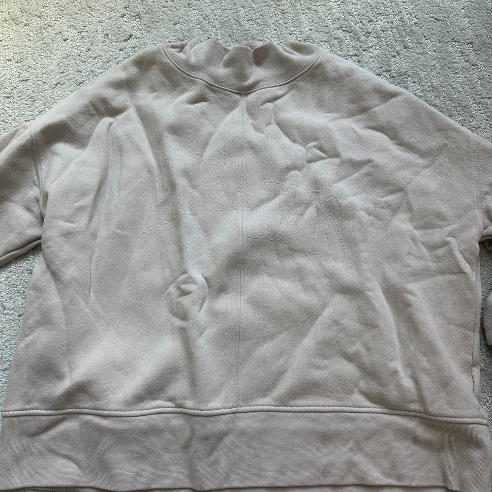 All Saints Men's Light Beige Crewneck Sweater